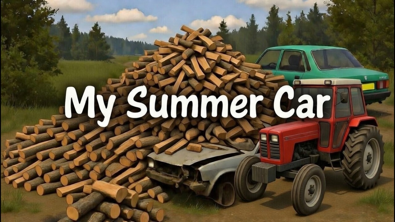 ¡My Summer Car #2!  Día de cortar leña y venta de coche destrozado al mecánico