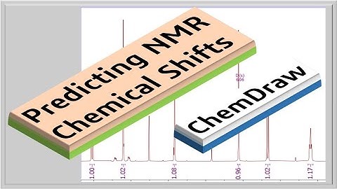 Predicting NMR chemical shifts in ChemDraw