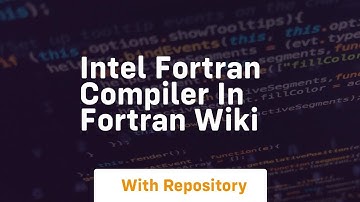 intel fortran compiler in fortran wiki
