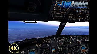 MSFS 2020 + Spectacular Graphics (4K) + SUNRISE LANDING IN DUBAI | PMDG + Ft Sims Soundpack