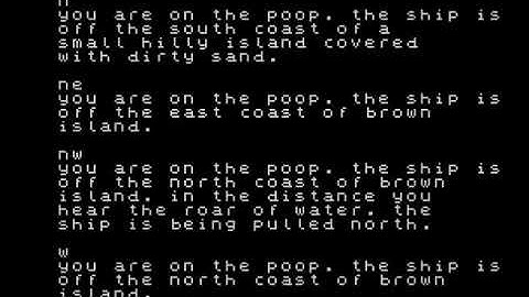 Black Island Adventure (Jupiter Ace) walkthrough