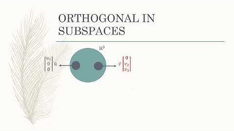 SMA3013 A191 GROUP D ORTHOGONALITY IN R^n