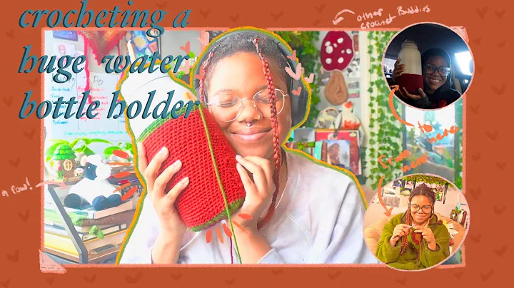 Learn to Crochet a Sunflower Granny Square and Water Bottle Holder