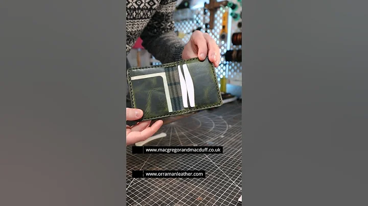 Handmaking our Nevis Wallet with Weathered Black Watch Tartan!