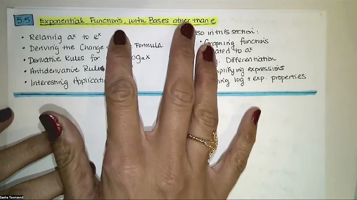 5.5.1 Exponential Functions with Bases Other than e - Analytic Geometry and Calculus I