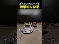 ポルシェVSスープラ衝撃的な結果