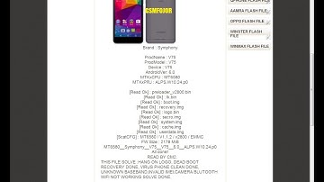 SYMPHONY V75 MTK6580 ANDROID 6 0 FLASH FILE TESTED