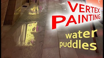 Vertex Painting Water Puddle in Unreal Engine
