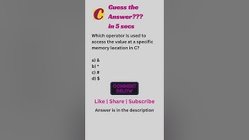 Pointers in C | C Pointers | C interview questions #coding #cshorts