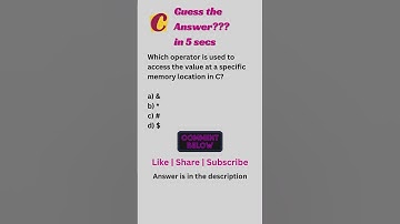 Pointers in C | C Pointers | C interview questions #coding #cshorts