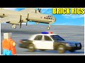 BRICK RIGS - COCHE POLICIA Vs AVION | Gameplay Español