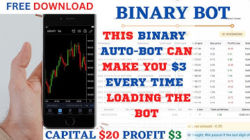 BINARY BOT FOR SMALL ACCOUNT – How it works and how to use it.