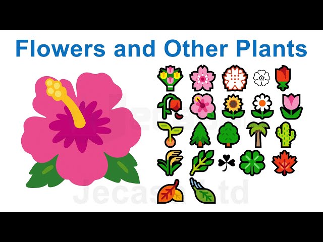 Emoji Meanings Part 17 - Flowers and Other Plants | English Vocabulary class=