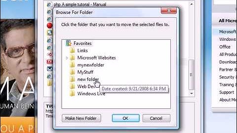 Organizing Your Favorites In Internet Explorer