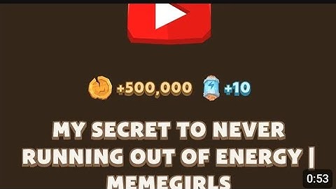 My SECRET to Never Running Out of Energy | Memegirls Code |  Memefi Youtube Video Code