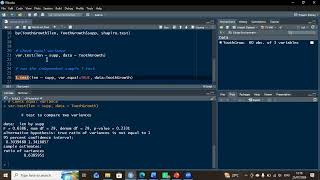 Performing Independent Samples T test in Rstudio