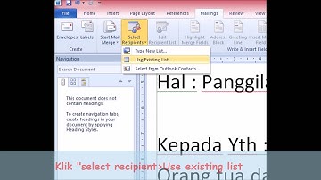 Tutorial Belajar Mail Merge Office 2010