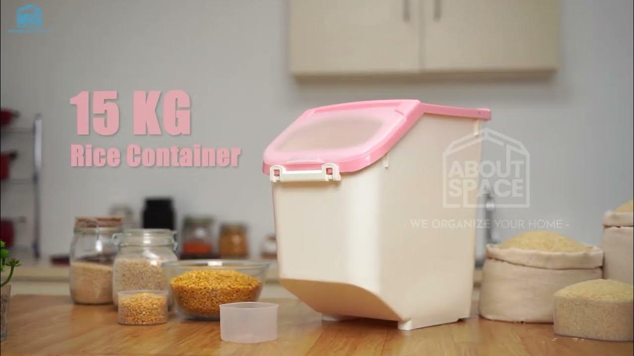 About Space Rice Dispenser 10kg - Pink 