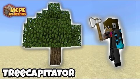 MCPE | Tree Capitator using Commands (Tutorial)