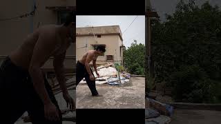 Home workout 🏋️ #coaching #fitness #viral #abs #biceps #trending #timelapse