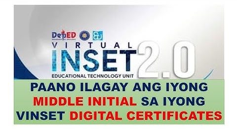 How to edit and insert your middle name in your Vinset Digital Certificates.