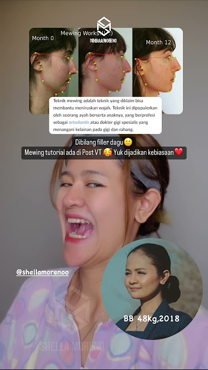 FACE YOGA TEKNIK MEWING BISA MENIRUSKAN WAJAH | GIGI DAN RAHANG
