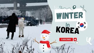 Korea Winter Vlog, -temperature, snowfall ☃️, famous snow park, fun and enjoyment.