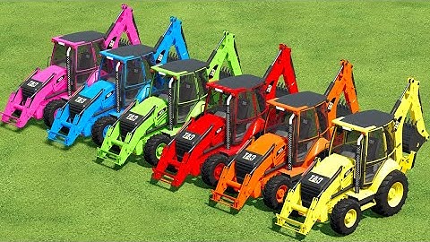 FARMING & TRANSPORTING ! LOAD JOBS WITH COLORED LOADERS ! Farming Simulator 22