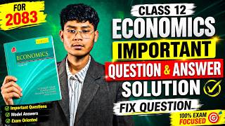 Class 12 Economics Live 🔴 | Numerical Solution + Fix Questions 2083 Exam | Economics Live
