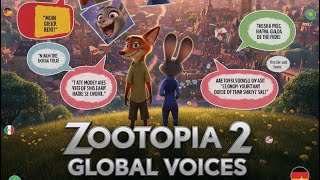 “ZOOTOPIA 2” in different languages #cartoon