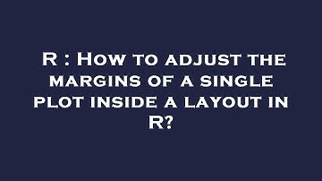 R : How to adjust the margins of a single plot inside a layout in R?