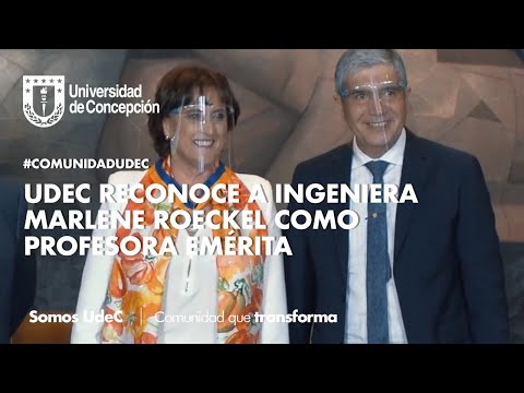 #ComunidadUdeC: UdeC reconoce a ingeniera Marlene Roeckel como Profesora Emérita #ComunidadUdeC: UdeC reconoce a ingeniera Marlene Roeckel como Profesora Emérita