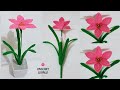 How to make crochet Rain Lily Flower Tutorial English Free Pattern For Beginners