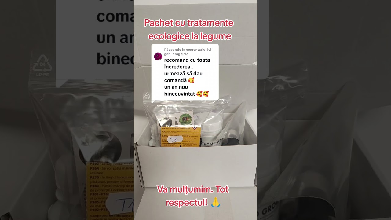 Pachet cu produse ecologice la legume 2025 