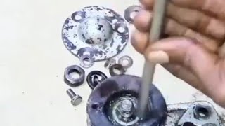 engine coolilg fan bearing fitting.how to power tiller engine cooling fan bearing replacement