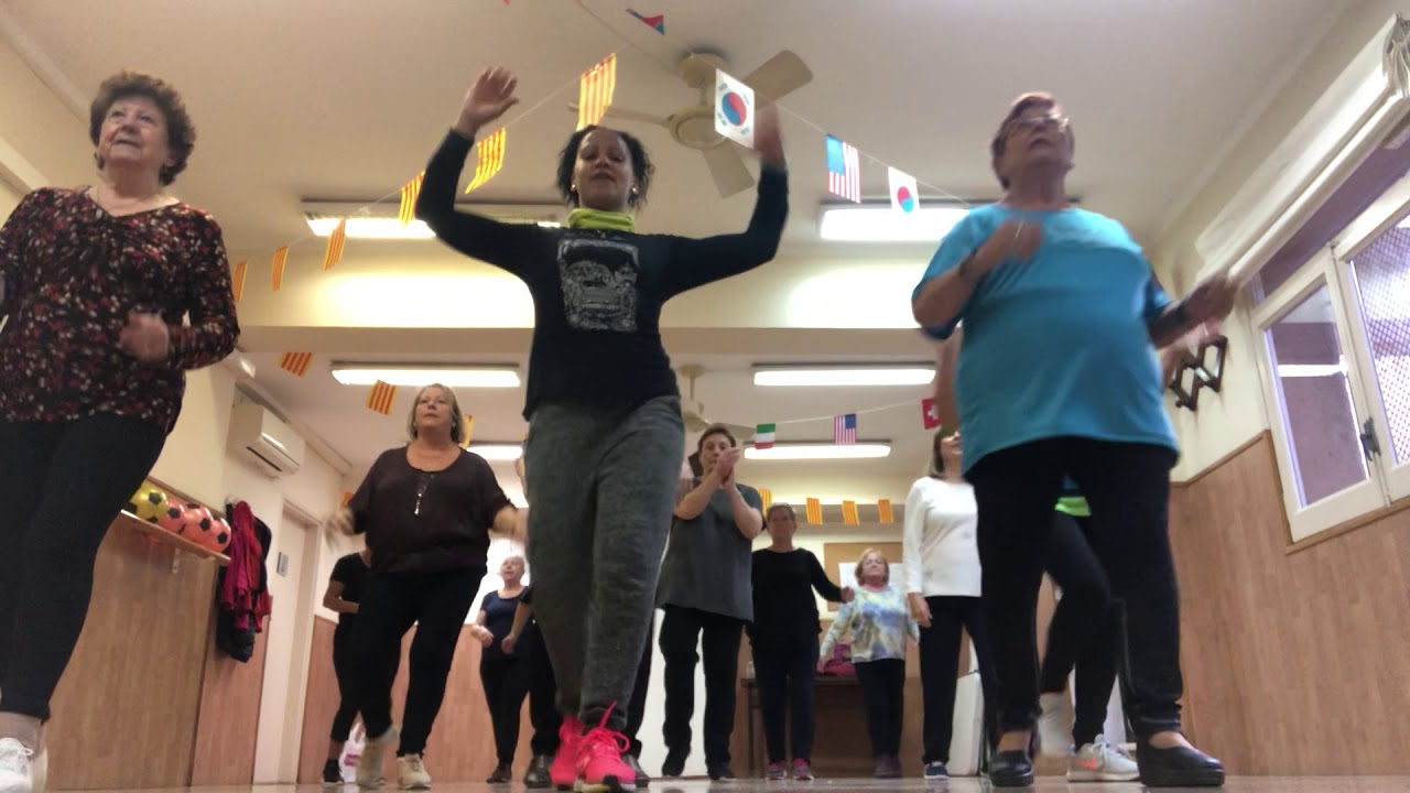 Coreografía de  baile para personas mayores. Ritmo salsa. Adulto mayor, activas 100%