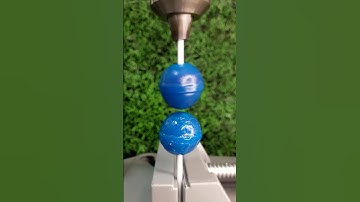 Friction welding using blue lollipops 😱🍭 #oddlysatisfying #asmr #fyp #experiment #science