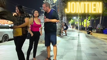 [4K] JOMTIEN beach, the best area in PATTAYA, THAILAND 2025