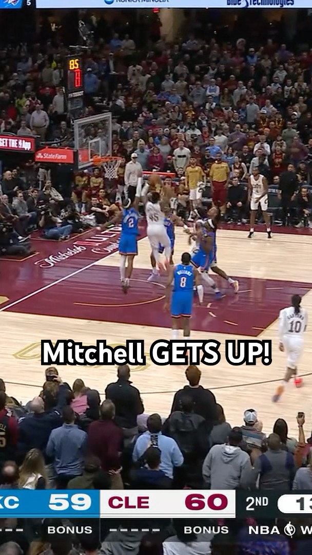 Mitchell with the two handed jam!