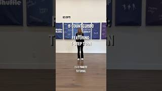 8-count combo featuring the T-Step Turn