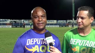 Alego News: Partida de Futebol durante as Ações do Programa Deputados Aqui em Trindade 