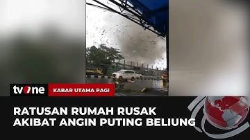 Penampakan Pasca Angin Puting Beliung Terjang Perbatasan Bandung - Sumedang | Kabar Utama Pagi tvOne