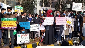 FMGs Protest Against PMC Pakistan Medical Commission Jan6,2021