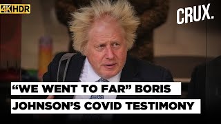 "Children Paid Huge Price To Protect Rest" Ex UK PM Boris Johnson Testifies For CCovid Inquiry | 4K