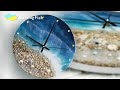 Ocean clock from resin  tutoriel tape par tape sur la rsine