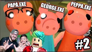 Papá EXE y Peppa EXE en Casa | Sobrevive a Peppa.EXE | Juegos Karim Juega