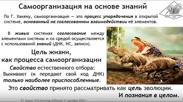 Анализ путей построения AGI с точки зрения синергетики - Владимир Смолин - семинар AGI