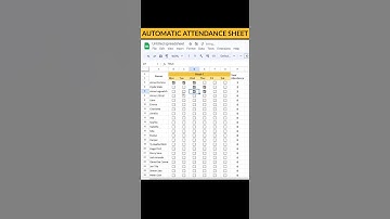 Make Attendance Sheet Online with Checkboxes and CountIf in #googlesheets