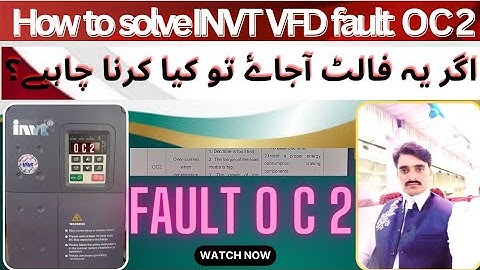 How to solve oc2 fault  with user manual Urdu and Hindi