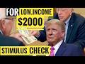 🔥$2000 Stimulus BUT ONLY FOR ✅ Low Income💰4th Stimulus Check Update🎉Social Security📈SSI,SSDI,